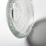 Vintage Clear Glass Henninger Meister Spezial Bier Round Ashtray / Germany