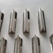 Huit porte-couteaux Boulenger en métal argenté art déco