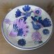 Ceramic decoration dish "peacock" Vega cuenca ecuador