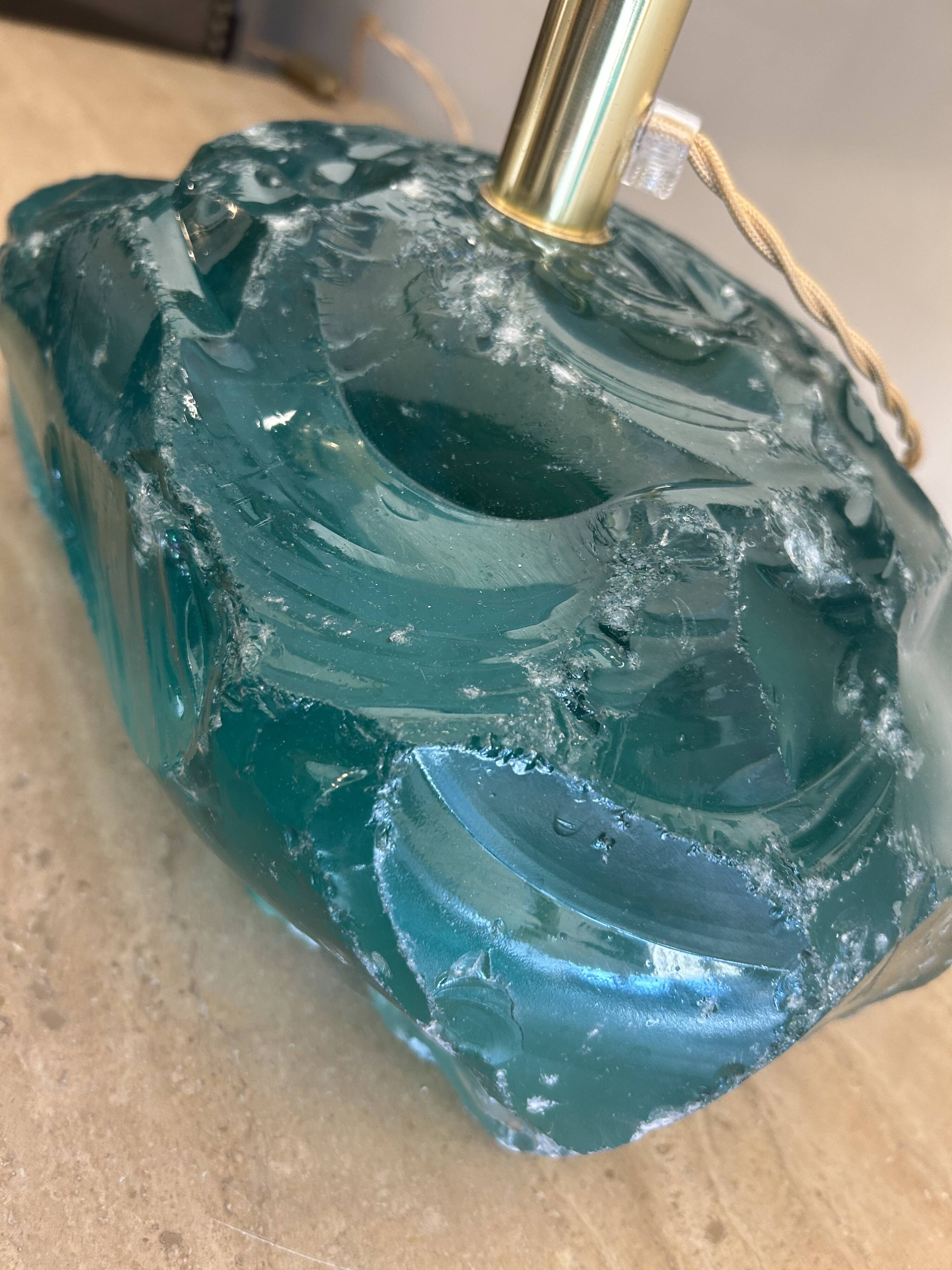 Pair of lamps, Murano, pebbles