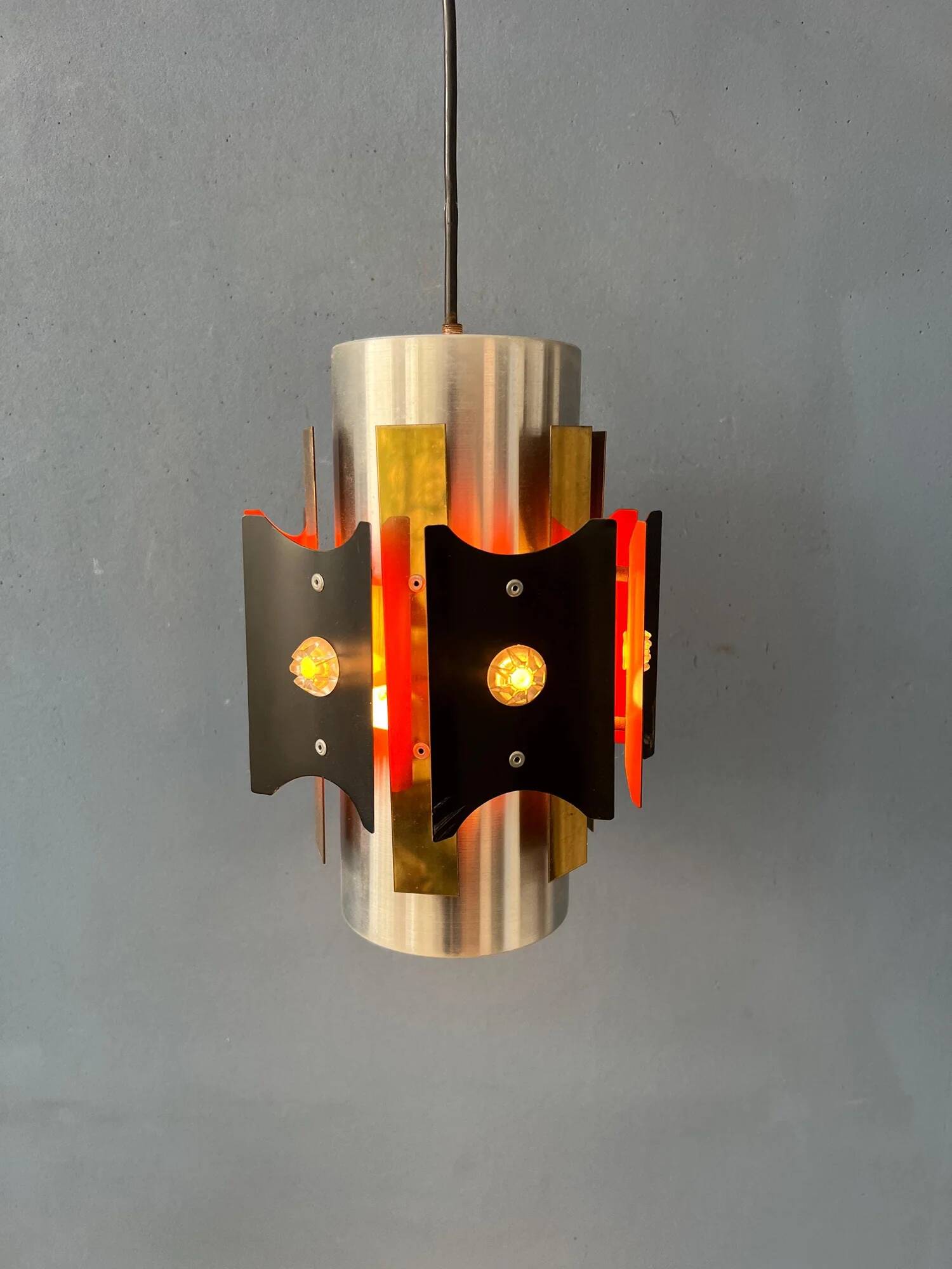 Vintage Lakro Amstelveen Space Age Pendant Lamp