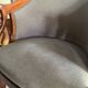 Antique armchair, Restoration style, swan neck