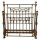 Early 20th century brass bed