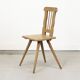 Chaise d'appoint d'art populaire primitif
