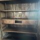 Large carved antique wardrobe – solid wood – country style / farmhouse