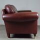 Laura Ashley Mortimer heritage leather 3-seater sofa with wheels.