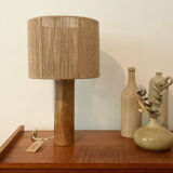 Stoneware lamp and jute thread