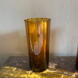 5 amber glasses