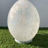 Lampe oeuf en verre blanc, 1970