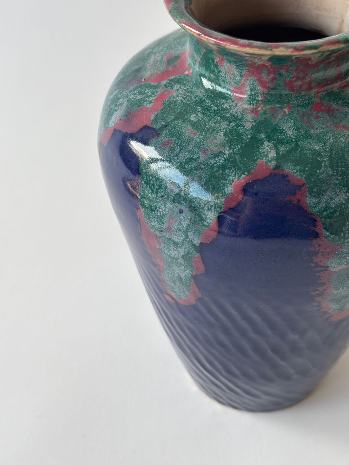 Glazed ceramic vase