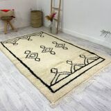 Handmade Moroccan Berber carpet 252 x 155 CM