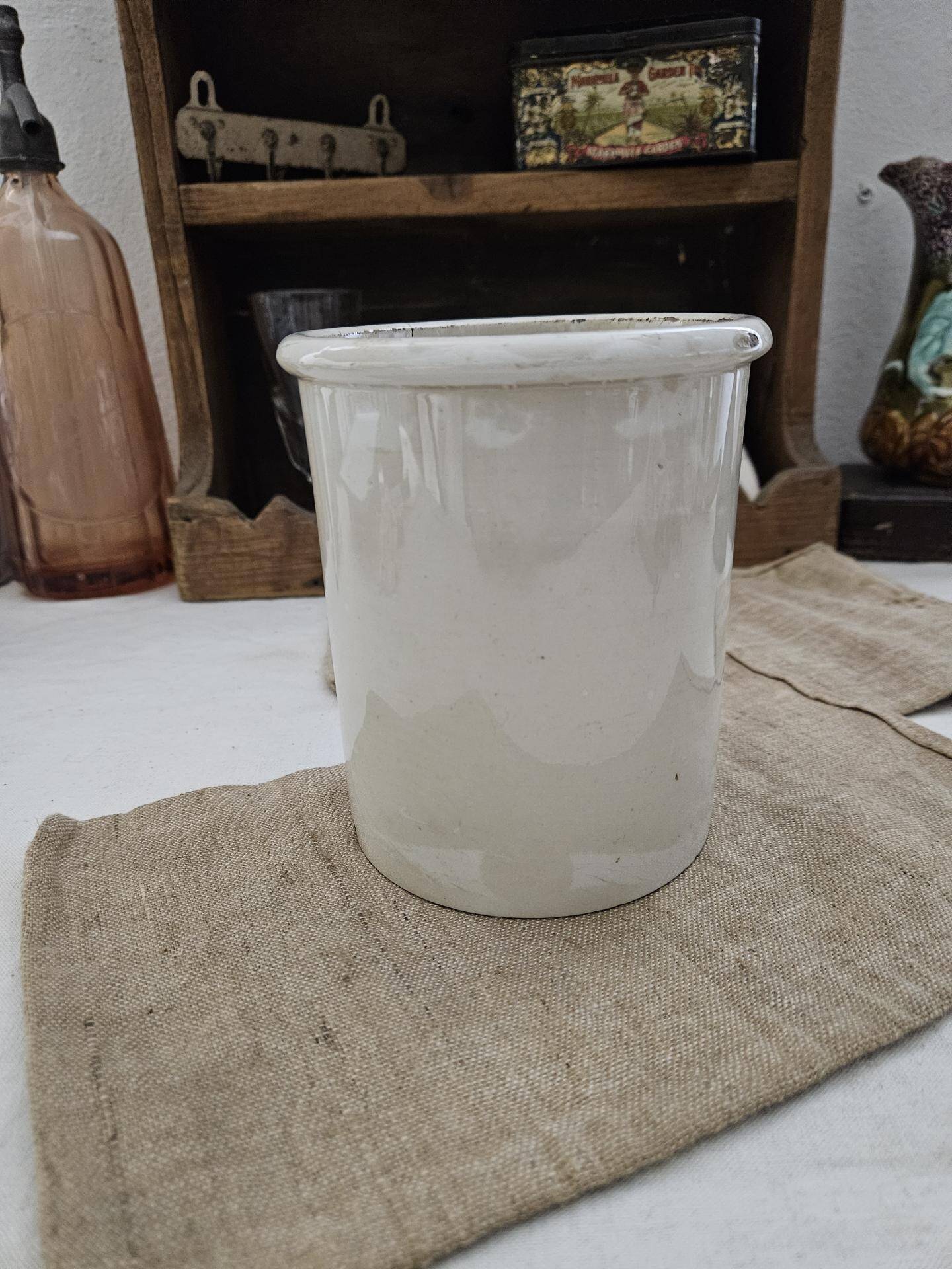 Old stoneware pot - Longwy pot