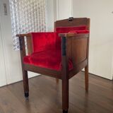 Bureau ou Chaise d'Appoint Art Déco en Chêne de l'École d'Amsterdam, années 1920