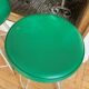 Paire de tabourets en simili cuir vintage
