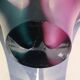 Vase coquille en verre multicolore signé Flygsfors, 1956
