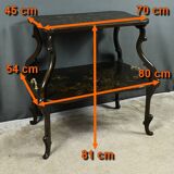 Table à Thé en Bois Laqué à Décors Asiatiques – Fin XIXe