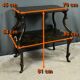 Table à Thé en Bois Laqué à Décors Asiatiques – Fin XIXe