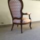 Fauteuil Louis Philippe d'époque entièrement rénové