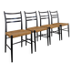 Set of 4 chairs by Yngve Ekström model Gracell edition Gemla