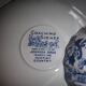 2 chocolate and English porcelain saucers