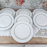 Set of 7 Limoges porcelain dinner plates from Maison Charles Ahrenfeldt