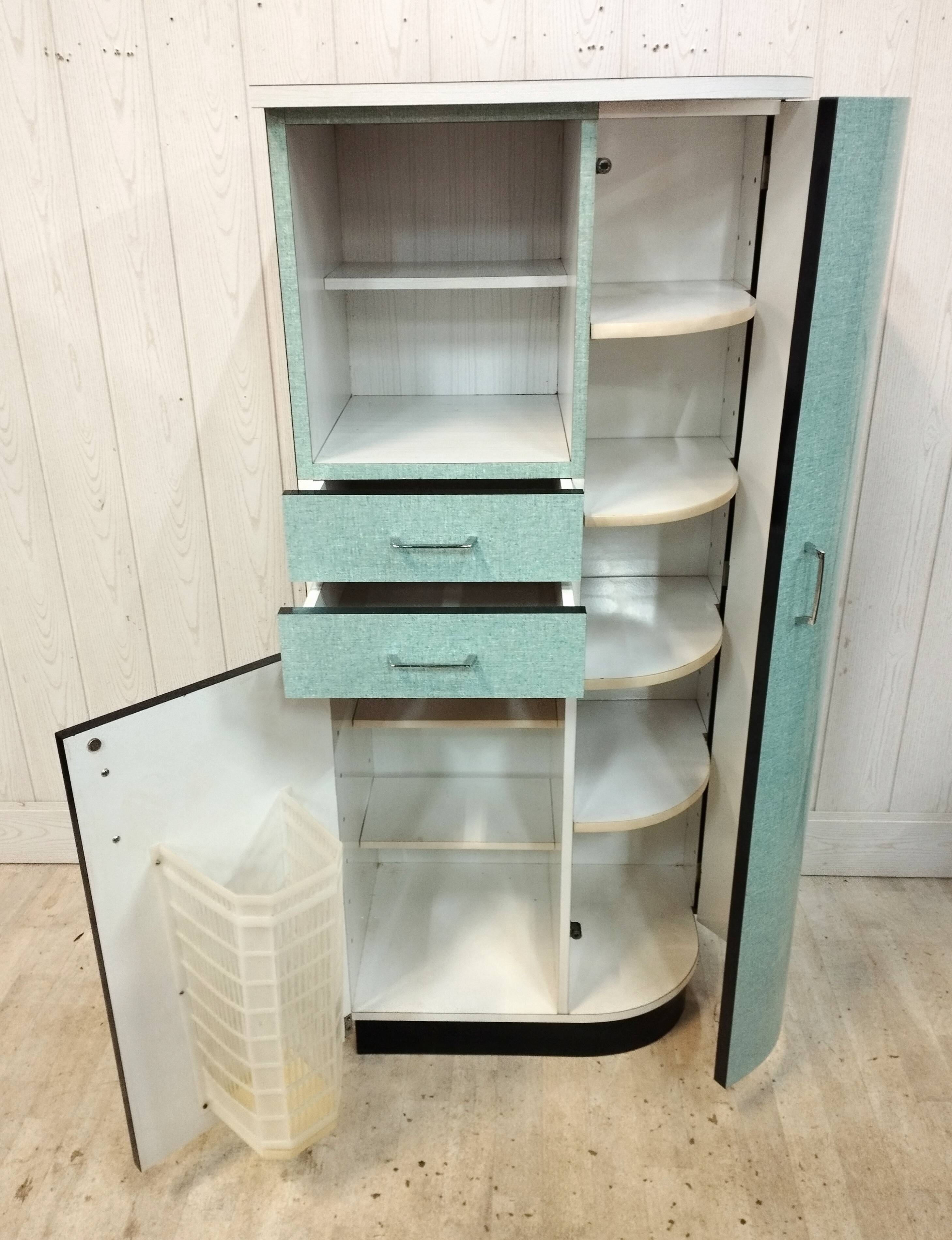 Vintage buffet in green formica