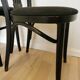 Set of 4 Vintage Black Wooden Dining Chairs: STOL Kamnik, 70s, Yugoslavia