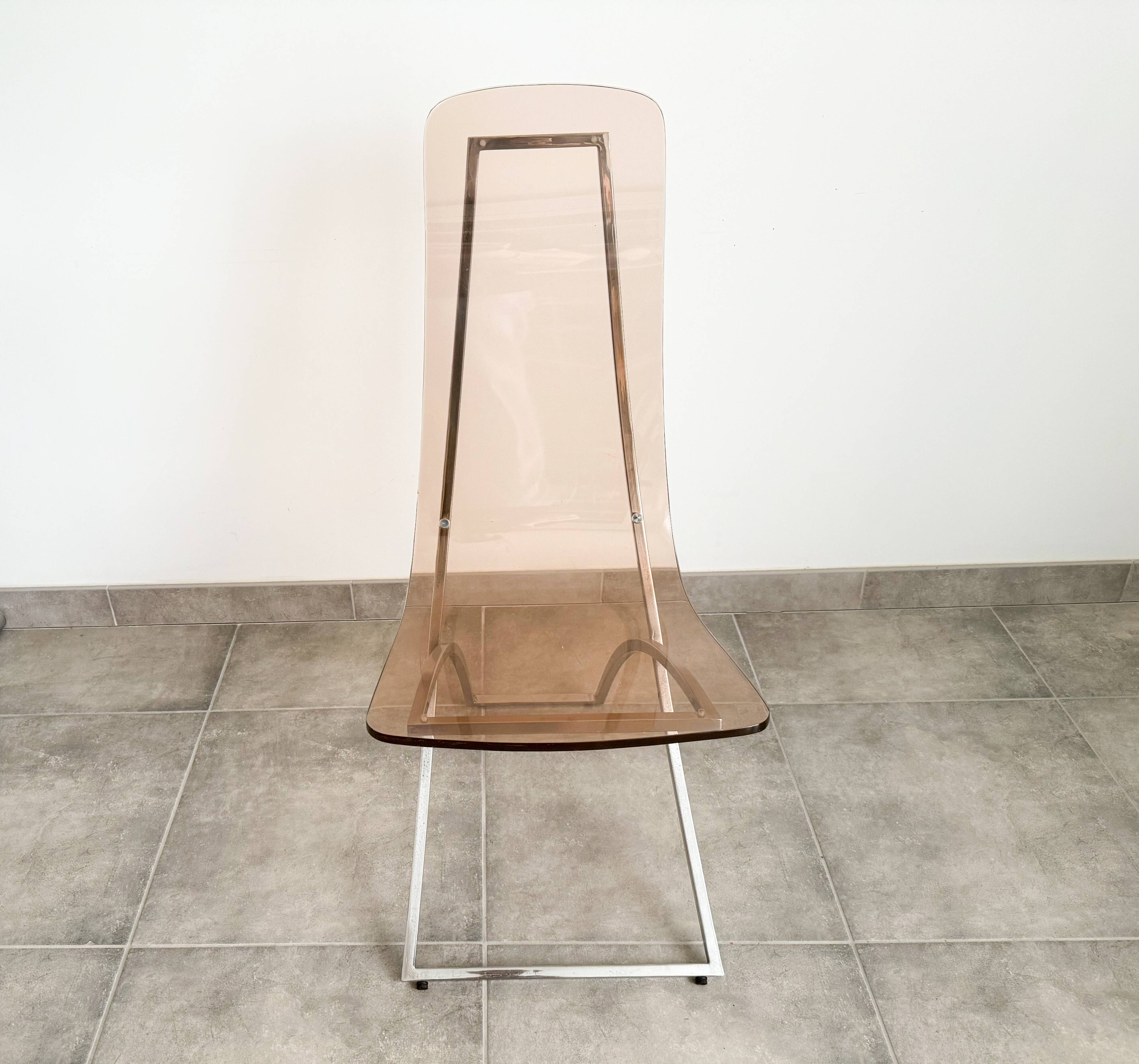 Suite de 6 chaises CH4 d'Edmond Vernassa  , circa 1970'