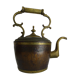 Copper and brass kettle