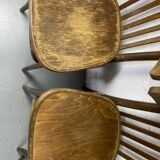 Lot de 4 chaises bistrot style Baumann