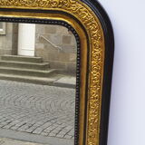 Former mirror of time Napoleon III black and gold 62x83cm