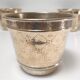 Three pot covers brass silver cover golden patina monogram early twentieth century