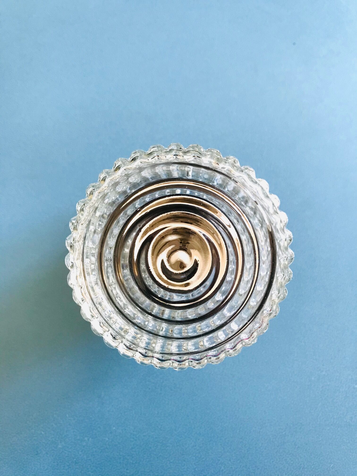 Moulded glass sconce