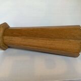 Large octagonal wooden vase