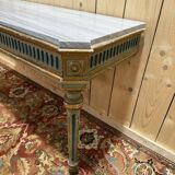 Console d'époque Louis XVI en bois peint