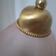F. Fabbian Italy Pink Frosted Glass Petal Table Lamp, Murano Style, 1980s