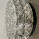 Vintage cast glass ceiling lamp 70s