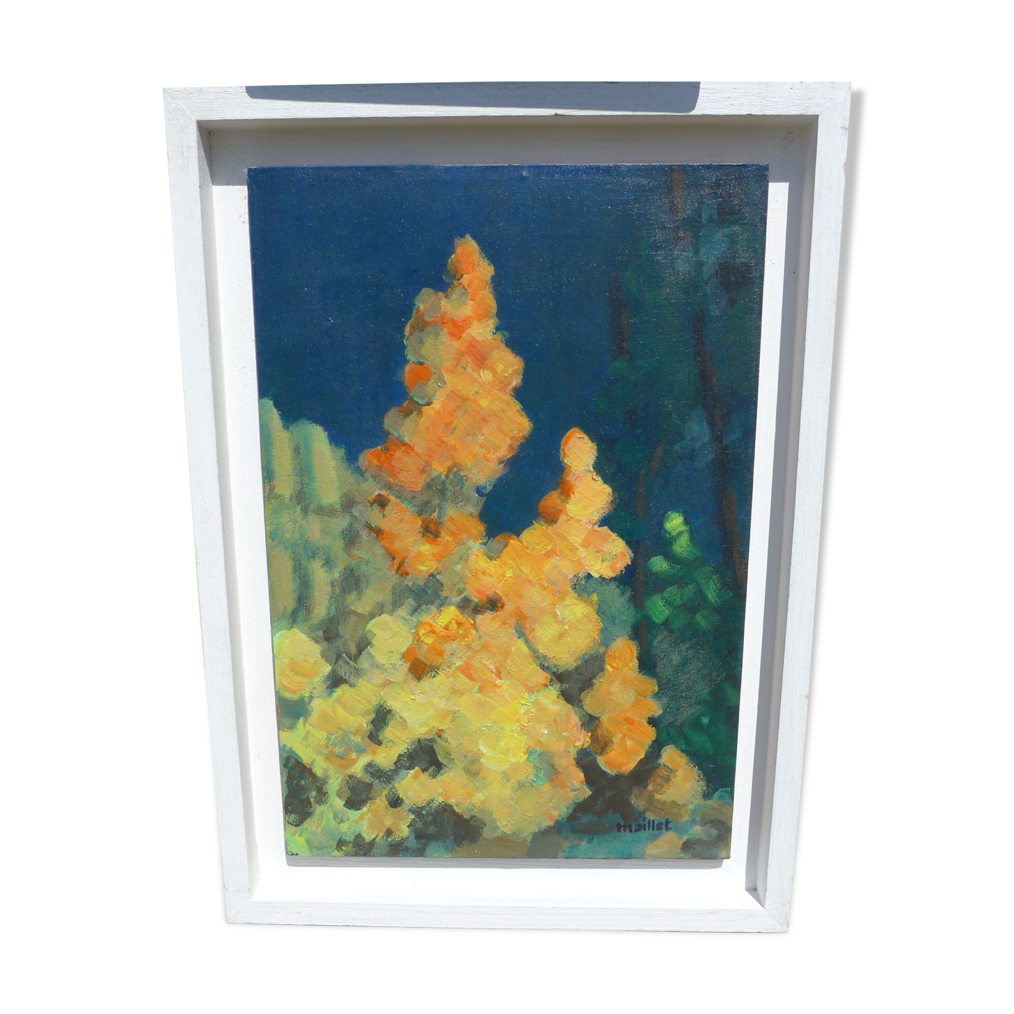 Signed painting with frame