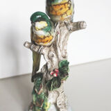 Couple of ceramic parakeets