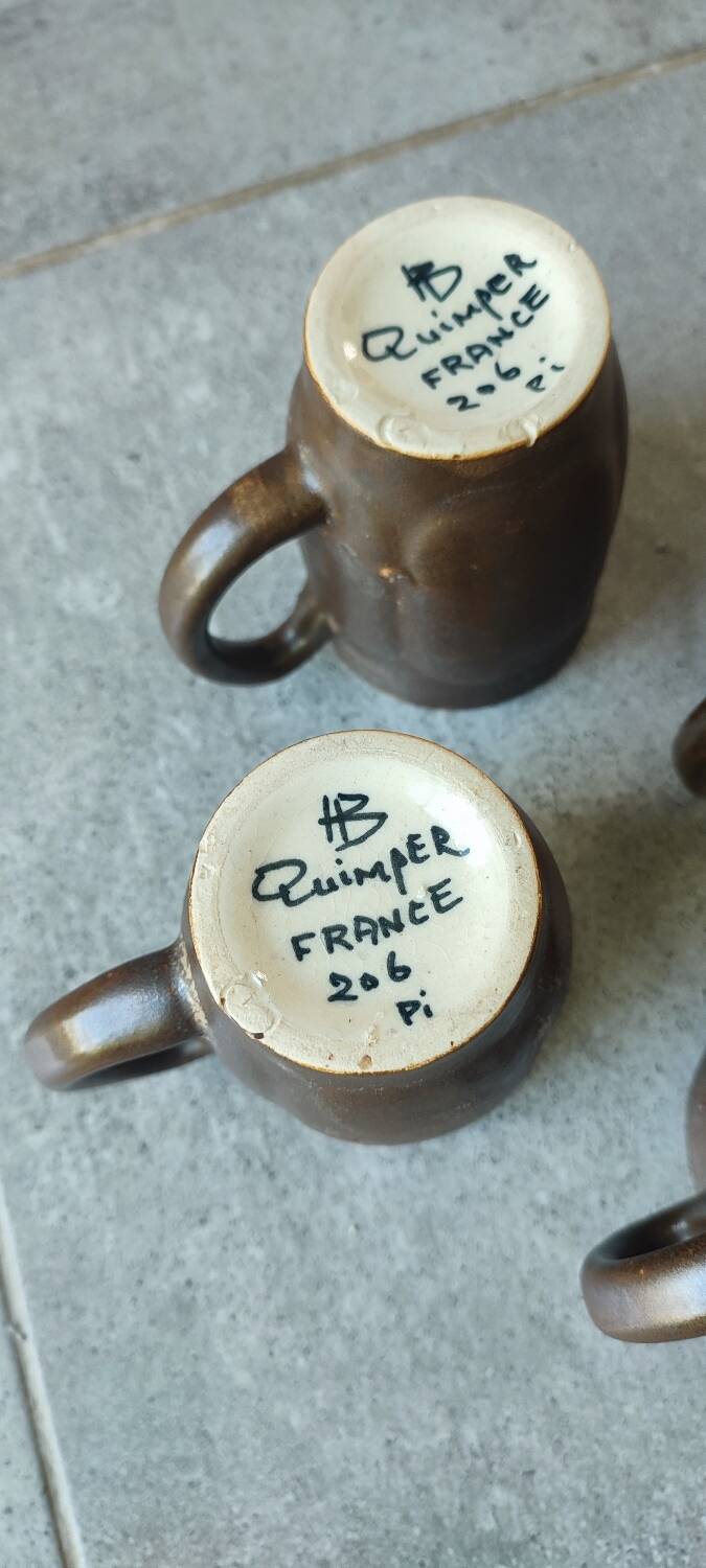 6 cups HB Quimper France