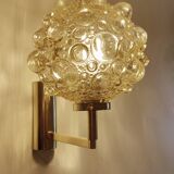 Vintage Limburg Glass Bubble Wall Lamp