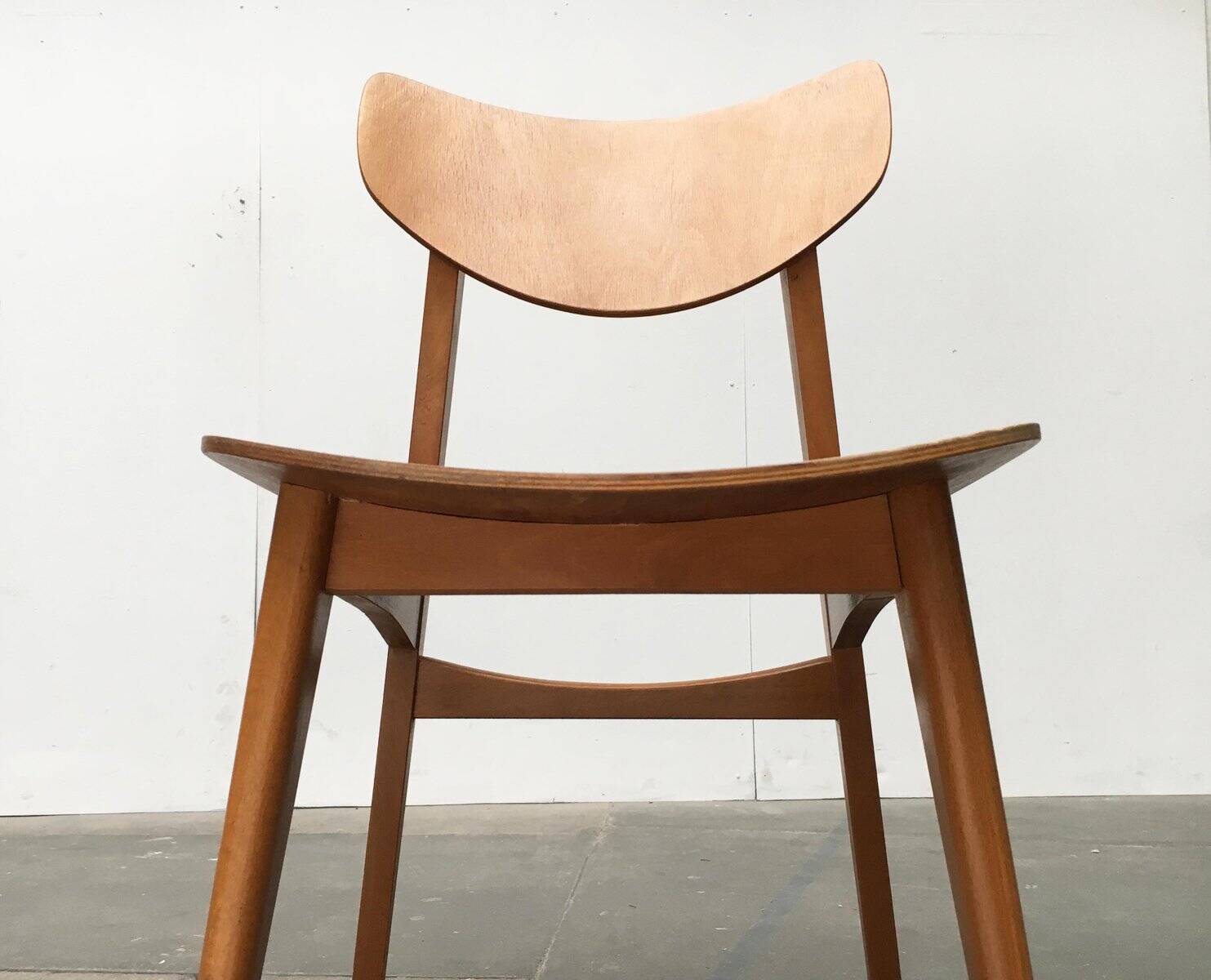 Mid-century plywood accent chair
