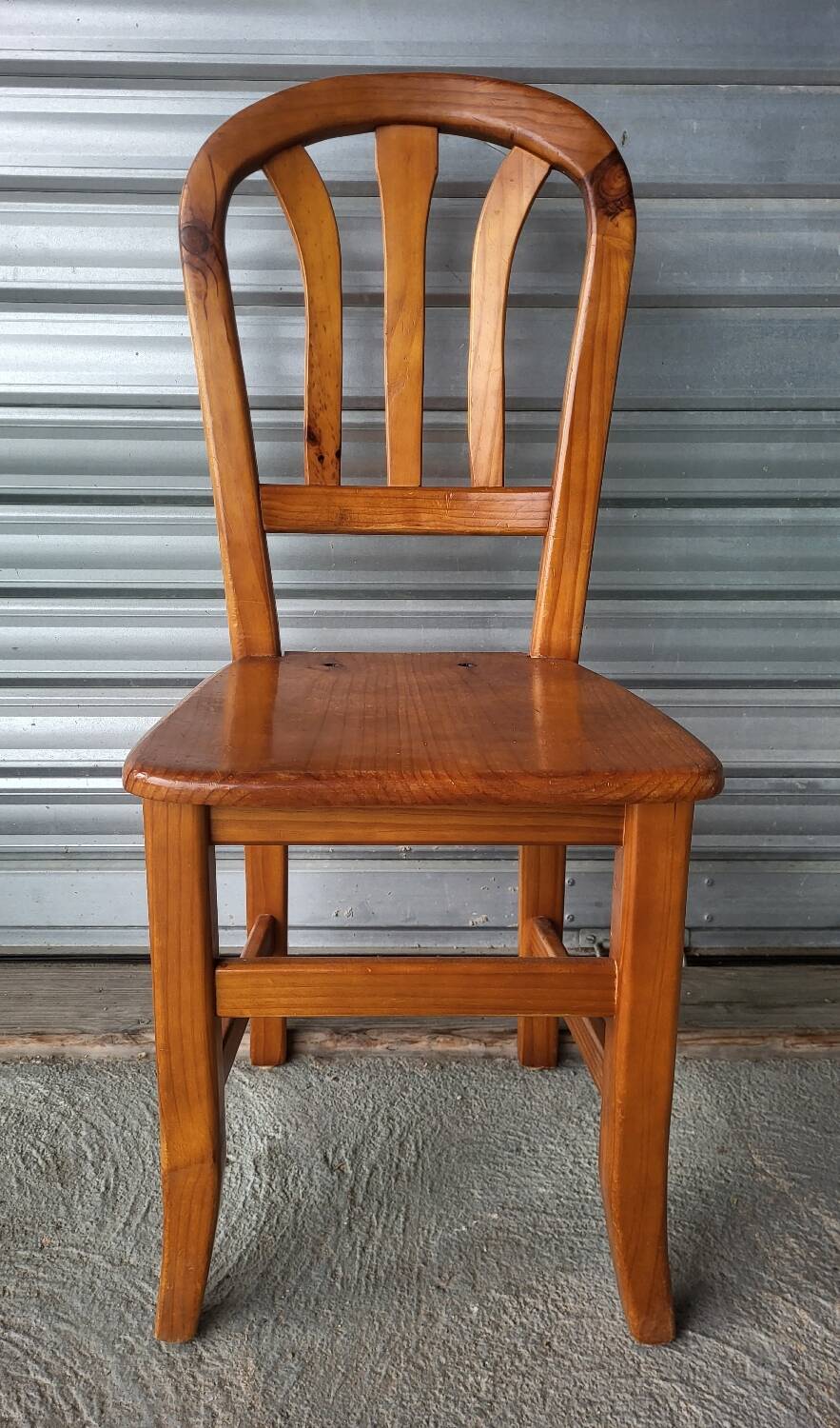 Set of 4 vintage solid wood chairs