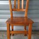 Suite de 4 chaises Vintage en bois massif