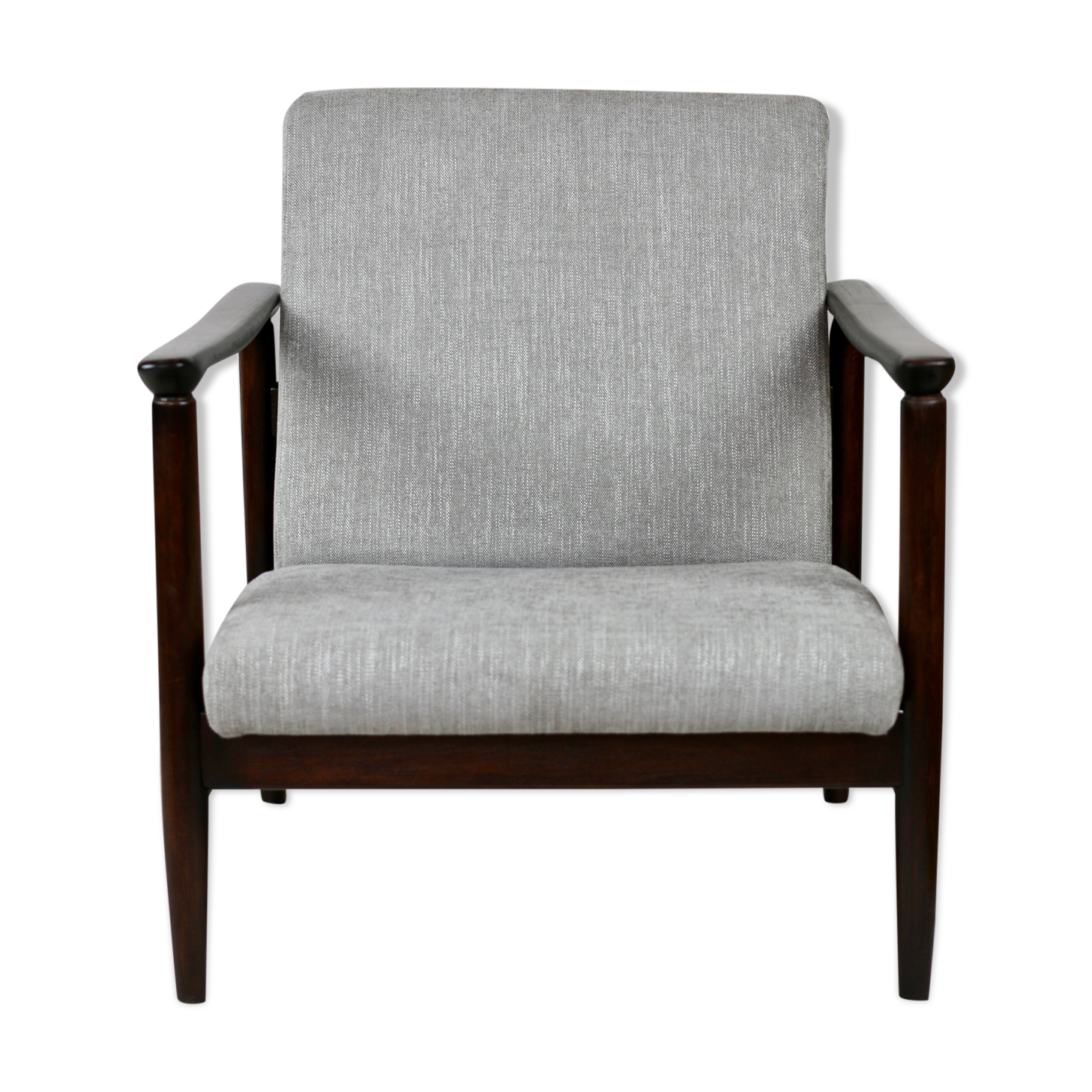 Light Grey Silver Armchair by Edmund Homa GFM-142, 1970s