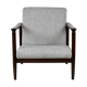 Light Grey Silver Armchair by Edmund Homa GFM-142, 1970s
