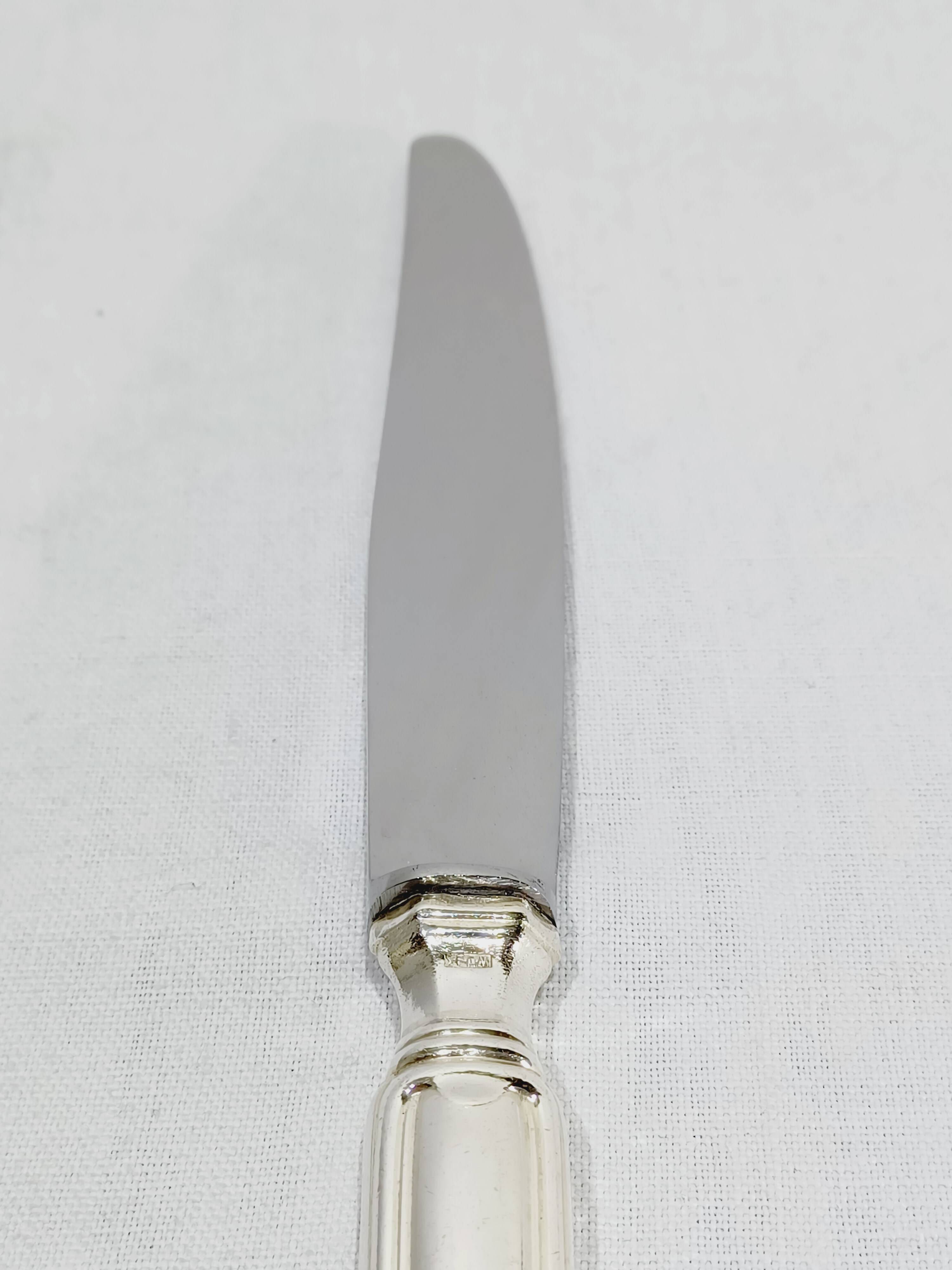 Sfam - 12 silver-plated table knives