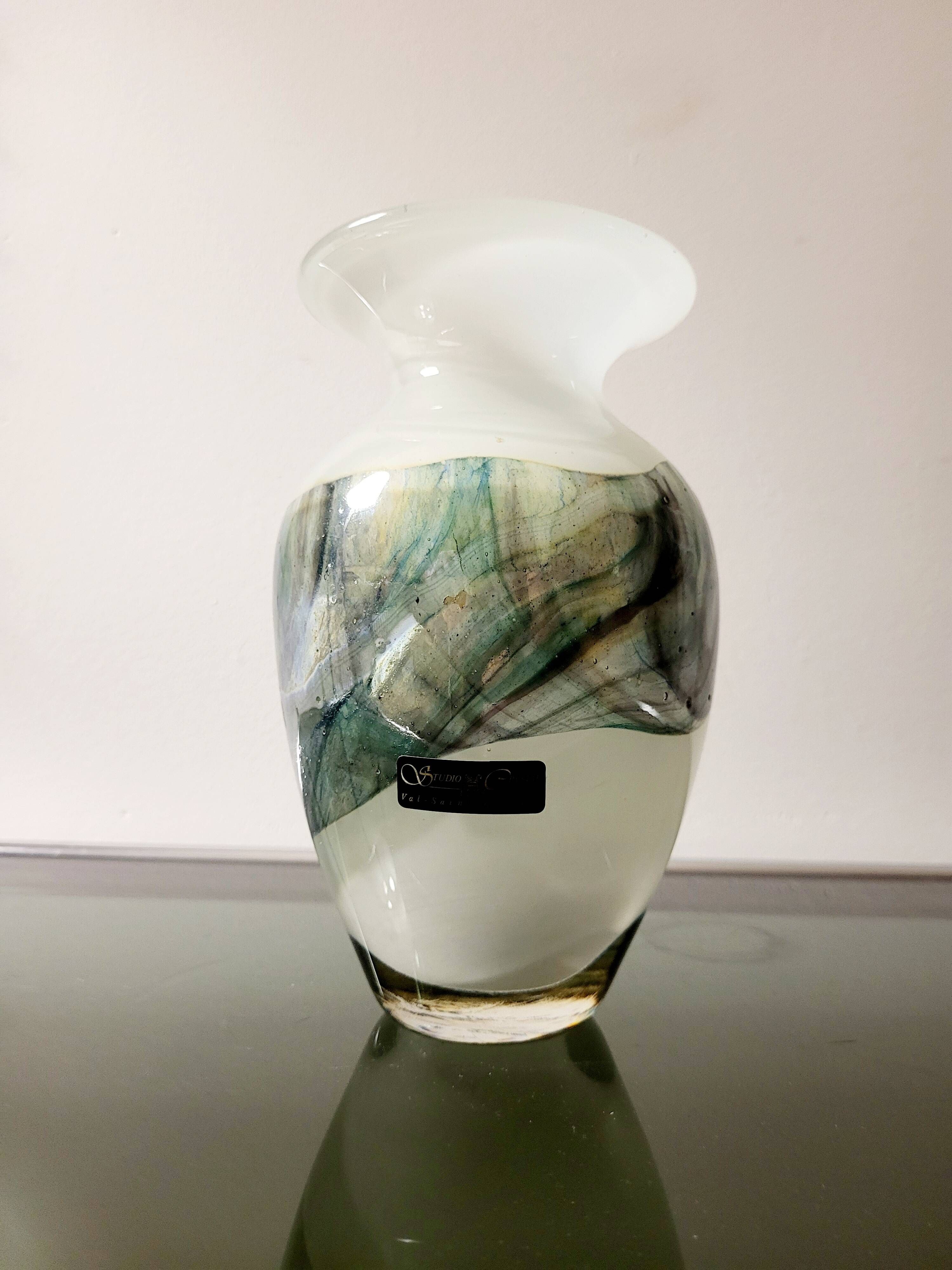 Vase en cristal Val Saint Lambert numéroté SK L 1992, Liège, années 1990