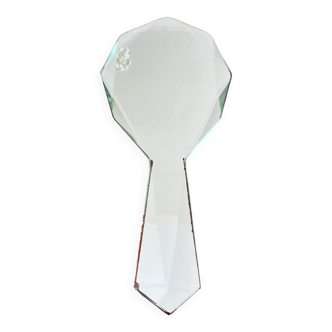 Beveled hand mirror