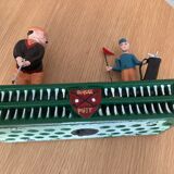 Mechanical piggy bank - golfers - vintage